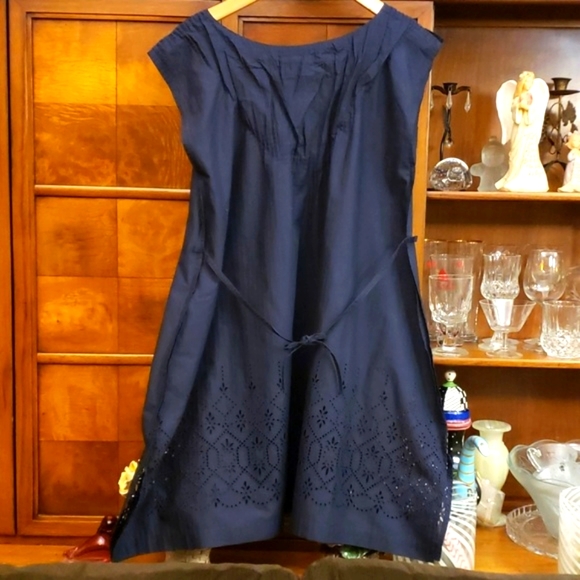 Cauliflower Navy Blue Dress CA 16FT461 NWT - Picture 2 of 8